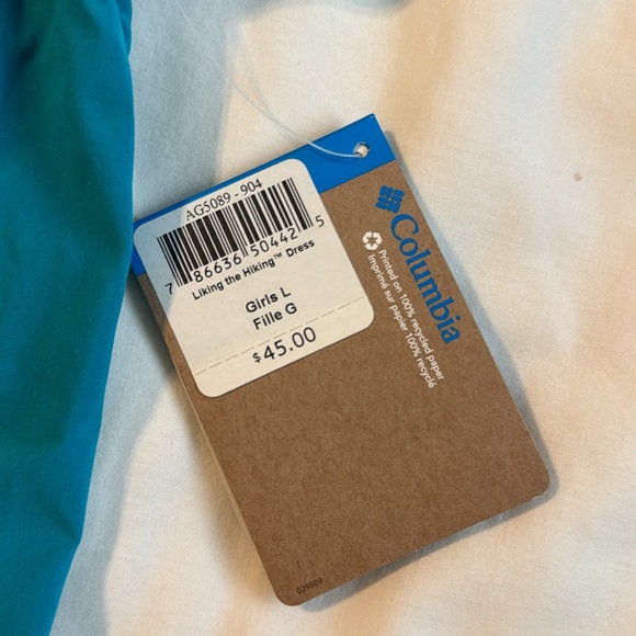 NWT hooded Columbia athletic girls dress - Picture 2 of 2